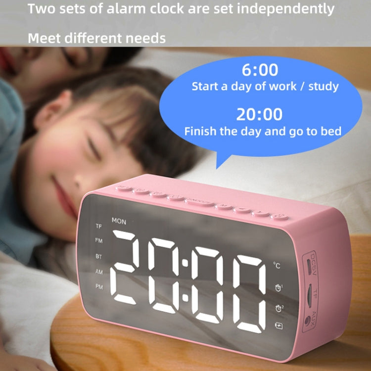 Q5 Outdoor Portable Card Bluetooth Speaker Small Clock Radio, Color: White 1400mAh - Mini Speaker by PMC TechLife | Online Shopping South Africa | PMC TechLife