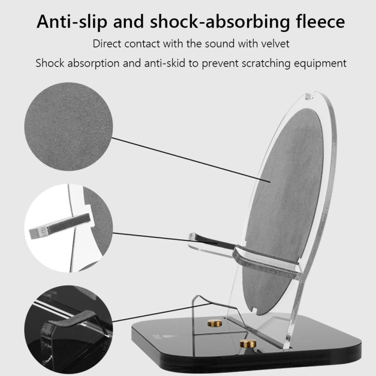 For B&O Beoplay A1 / Beosound A1 2nd Speaker Acrylic Desktop Stand Holder(Black) - Speaker Bracket by PMC TechLife | Online Shopping South Africa | PMC TechLife