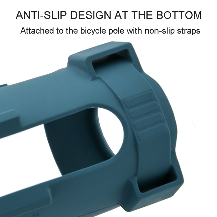 For JBL Flip 6 Speaker Bag Travel Carrying Silicone Case With Shoulder Strap(Blue) - Protective Case by PMC TechLife | Online Shopping South Africa | PMC TechLife