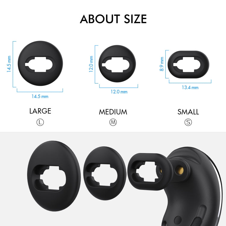 For Samsung Galaxy Buds Live AhaStyle PT132 S+M+L Silicone Earbud(White) - Anti-dust & Ear Caps by AhaStyle | Online Shopping South Africa | PMC TechLife | Buy Now Pay Later Mobicred