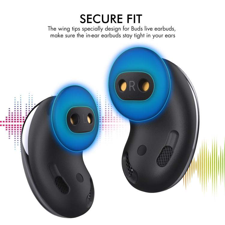 For Samsung Galaxy Buds Live AhaStyle PT132 S+M+L Silicone Earbud(White) - Anti-dust & Ear Caps by AhaStyle | Online Shopping South Africa | PMC TechLife | Buy Now Pay Later Mobicred