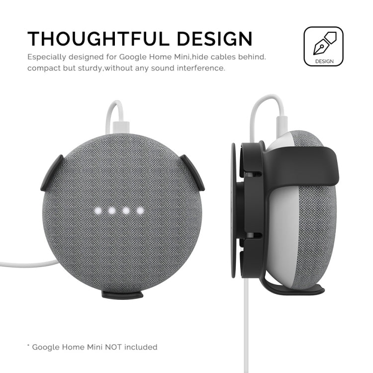 For Amazon Echo Dot 3 AhaStyle PT62 Wall Bracket Smart Speaker Bracket White - free shipping - PMC TechLife - Order now!