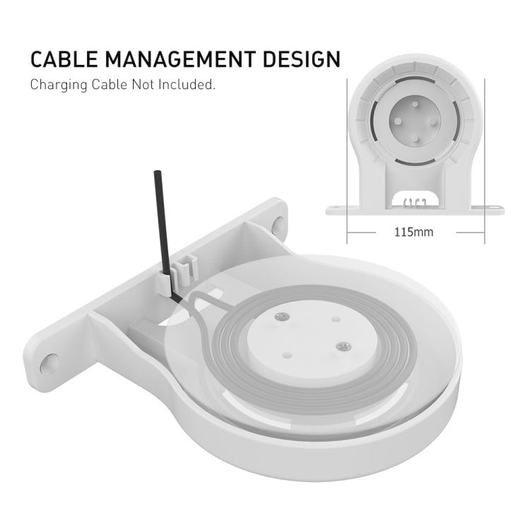 For Amazon Echo Dot 3/4 AhaStyle DD96 Stand Wall Storage Stand(White) - Speaker Bracket by AhaStyle | Online Shopping South Africa | PMC TechLife