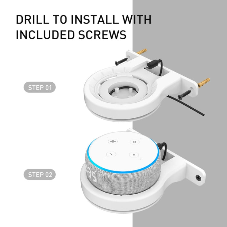 For Apple HomePod Mini AhaStyle DD96 Stand Wall Storage Stand(White) - Speaker Bracket by AhaStyle | Online Shopping South Africa | PMC TechLife