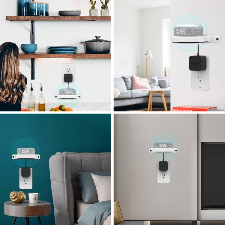 For Apple HomePod Mini AhaStyle DD96 Stand Wall Storage Stand(White) - Speaker Bracket by AhaStyle | Online Shopping South Africa | PMC TechLife
