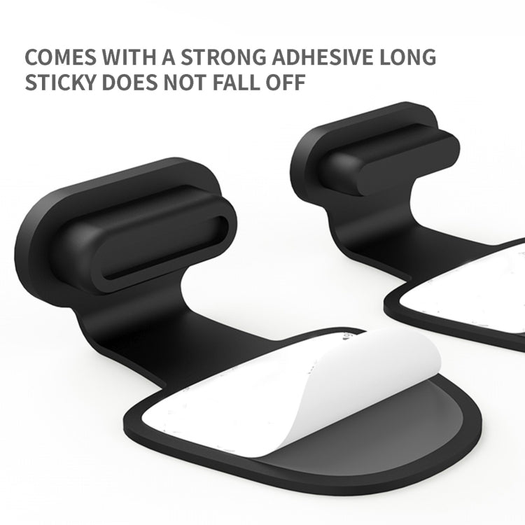 10pcs 8 Pin Mobile Phone Charging Port Silicone Anti-Dust Plug Back-adhesive Loss-proof Cover(Transparent) - Anti-dust & Ear Caps by PMC TechLife | Online Shopping South Africa | PMC TechLife