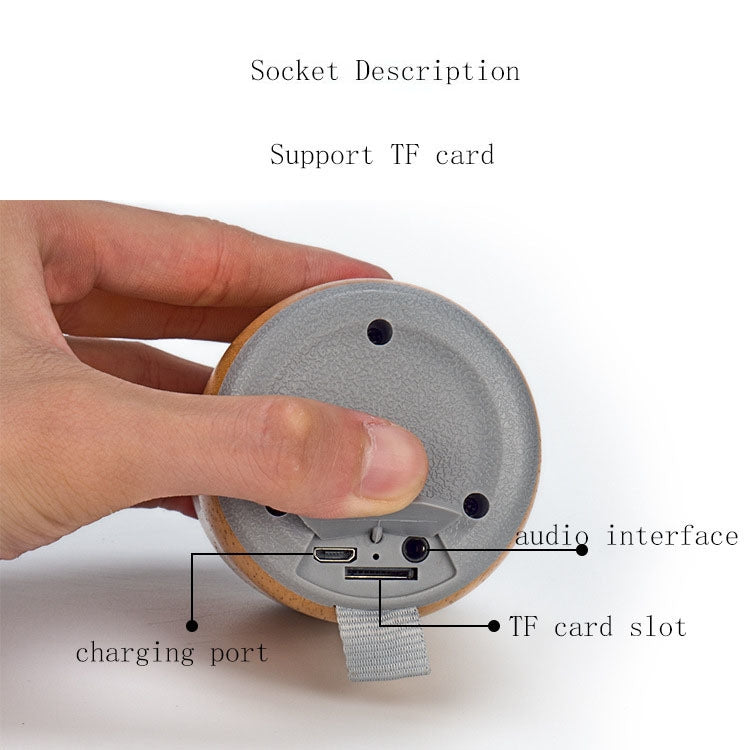 BT811 Mini Wooden Wireless Bluetooth Speaker Support TF Card & 3.5mm AUX(Black) - Mini Speaker by PMC TechLife | Online Shopping South Africa | PMC TechLife | Buy Now Pay Later Mobicred
