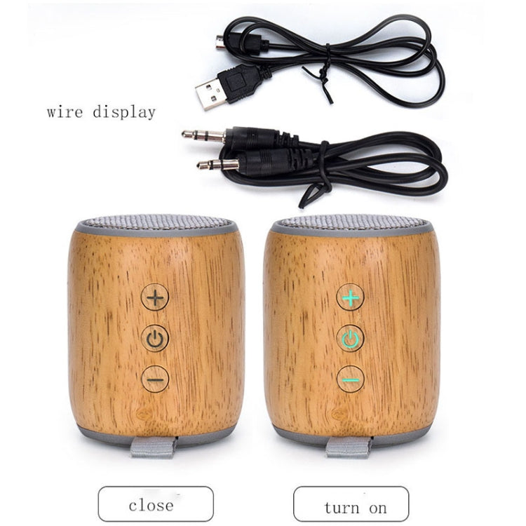 BT811 Mini Wooden Wireless Bluetooth Speaker Support TF Card & 3.5mm AUX(Black) - Mini Speaker by PMC TechLife | Online Shopping South Africa | PMC TechLife | Buy Now Pay Later Mobicred