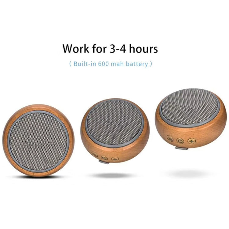 BT810 Small Outdoor Portable Wooden Bluetooth Speaker Support TF Card & 3.5mm AUX(Black) - Mini Speaker by PMC TechLife | Online Shopping South Africa | PMC TechLife