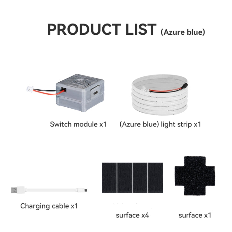 For DJI Avata RCSTQ Light-emitting Light Strip Night Flight Warning Light Strip(Blue) - Other by RCSTQ | Online Shopping South Africa | PMC TechLife | Buy Now Pay Later Mobicred