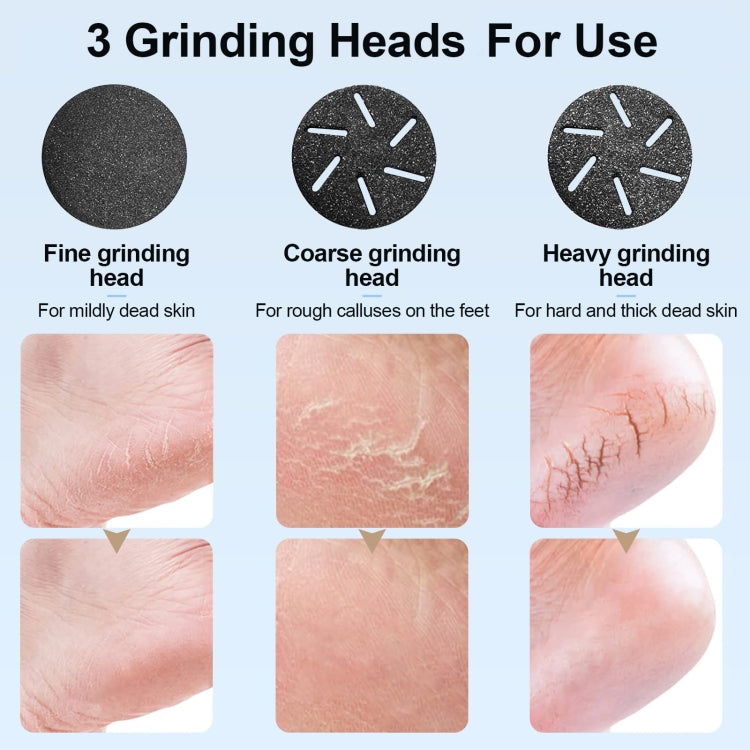 JD-510 Rechargeable Electric Foot Callus Remover with Vacuum Cleaner 10 In 1 Kit  Black - free shipping - PMC TechLife - Order now!