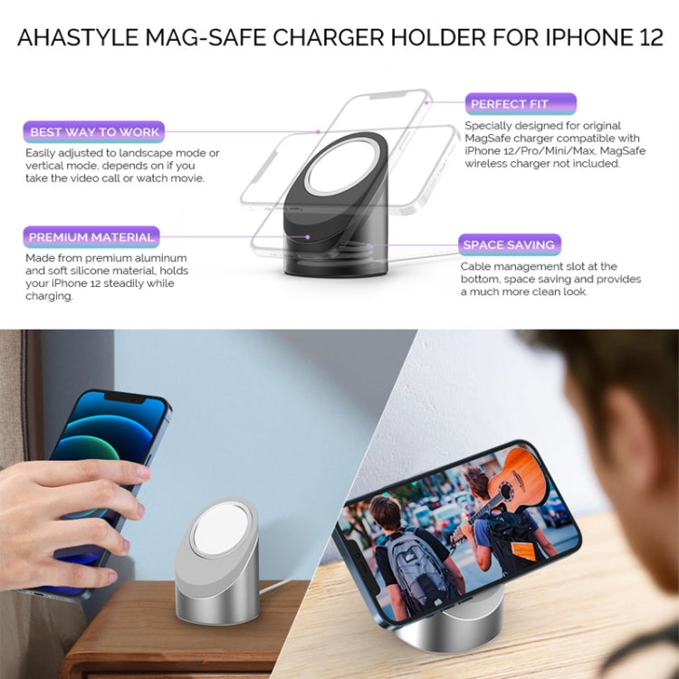 For iPhone12/13/14 Series AhaStyle PT134 Magnetic Charging Stand(Pink) - free shipping - PMC TechLife - Order now!