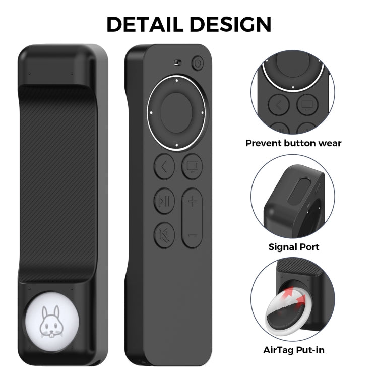For Apple TV Siri Remote 2/3 AhaStyle PT165 Remote Controller Silicone Protective Case(Pink) - Remote Control Covers by AhaStyle | Online Shopping South Africa | PMC TechLife | Buy Now Pay Later Mobicred