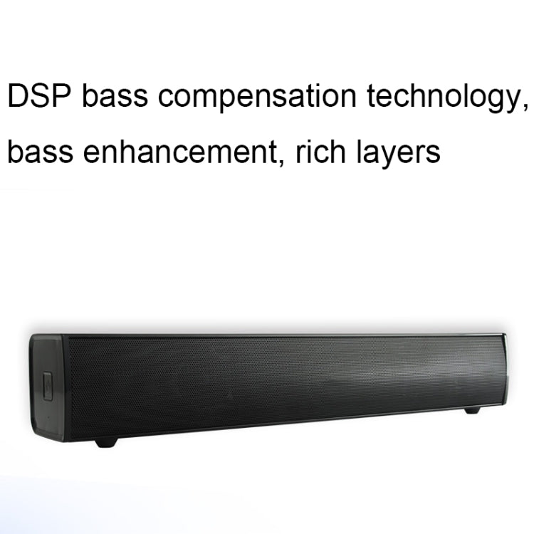 BT809S Desktop Long Gaming Bluetooth Speaker Computer USB Plug-in Intelligent Ambient Light Audio(Black) - Desktop Speaker by PMC TechLife | Online Shopping South Africa | PMC TechLife