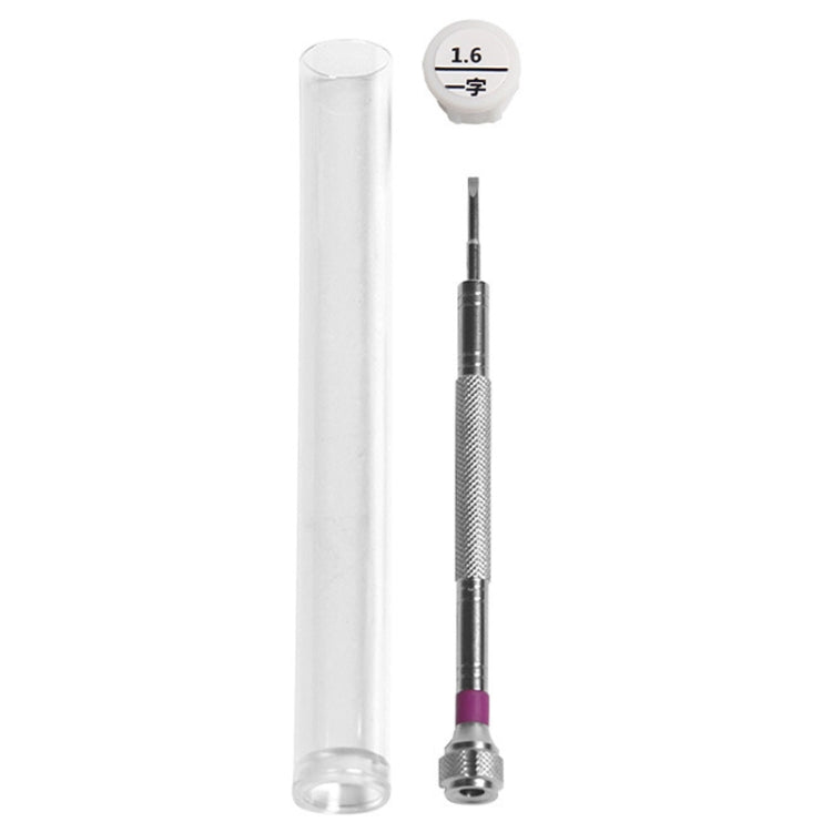 LSD5120 Repair Watch Glasses Stainless Steel Screwdriver Precision Watch Screwdriver Tool 1.6 Straight (Purple) - Watch Repair Tools by PMC TechLife | Online Shopping South Africa | PMC TechLife | Buy Now Pay Later Mobicred
