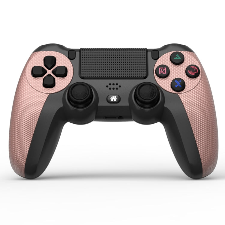 KM048 For PS4 Bluetooth Wireless Gamepad Controller 4.0 With Light Bar(Rose Pink) - Gamepads by PMC TechLife | Online Shopping South Africa | PMC TechLife | Buy Now Pay Later Mobicred