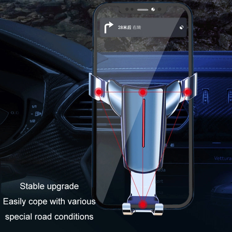 Air Outlet Triangular Gravity Sensor Car Mobile Phone Holder, Color: Golden Olecranon Clip - free shipping - PMC TechLife - Order now!