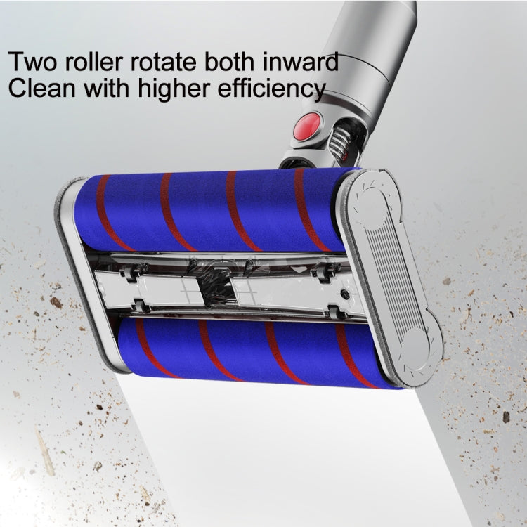 For Dyson V7 V8 V10 V11 Double Roller Soft Velvet Floor Brush Head with LED Lighting - free shipping - PMC TechLife - Order now!
