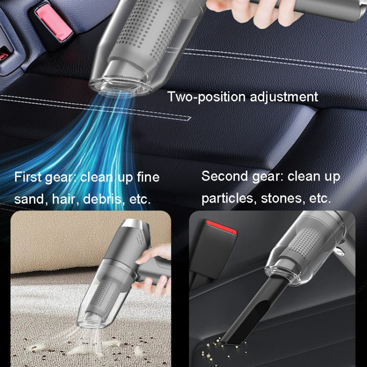 SUITU ST-6671 Wireless Car Vacuum Cleaner Small Handheld Blowing and Suction Dual Use, Style: Basic Model White+Floor Brush - Vacuum Cleaner by SUITU | Online Shopping South Africa | PMC TechLife | Buy Now Pay Later Mobicred