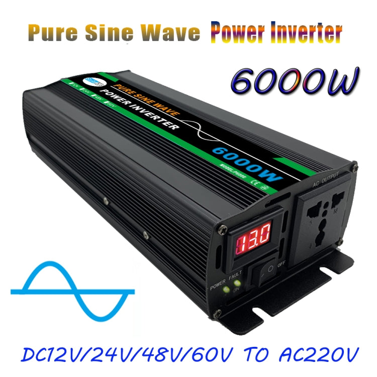 6000W (Actual 1000W) 48V to 220V High Power Car Sine Wave Inverter Power Converter - Pure Sine Wave by PMC TechLife | Online Shopping South Africa | PMC TechLife