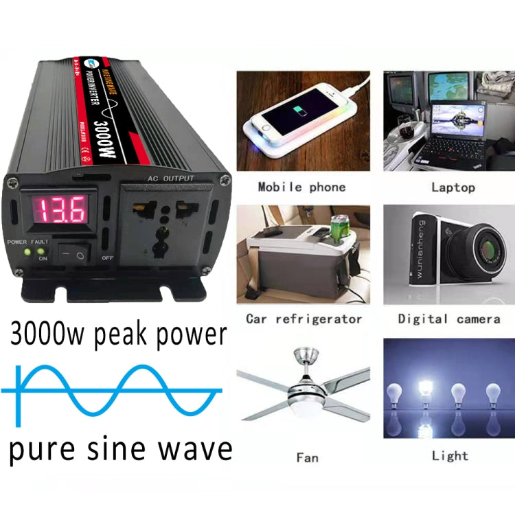 6000W (Actual 1000W) 48V to 220V High Power Car Sine Wave Inverter Power Converter - Pure Sine Wave by PMC TechLife | Online Shopping South Africa | PMC TechLife