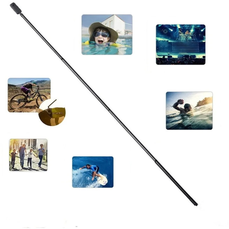 1.5m Carbon Fiber Extended Monopod Invisible Selfie Stick For Insta360  / DJI Action / GoPro / Xiao Yi Sports Camera - Extendable Pole by PMC TechLife | Online Shopping South Africa | PMC TechLife