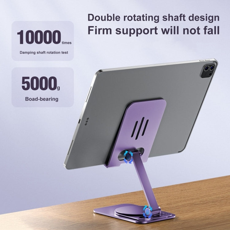 Desktop 360-degree Rotating Foldable Mobile Phone Holder, Color: Metal Purple - Desktop Holder by PMC TechLife | Online Shopping South Africa | PMC TechLife