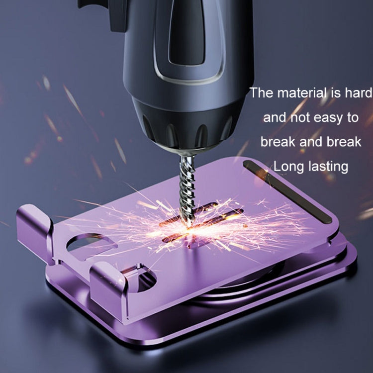 Desktop 360-degree Rotating Foldable Mobile Phone Holder, Color: Carbon Steel Black - free shipping - PMC TechLife - Order now!