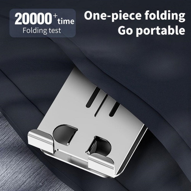 Desktop 360-degree Rotating Foldable Mobile Phone Holder, Color: Carbon Steel Black - free shipping - PMC TechLife - Order now!
