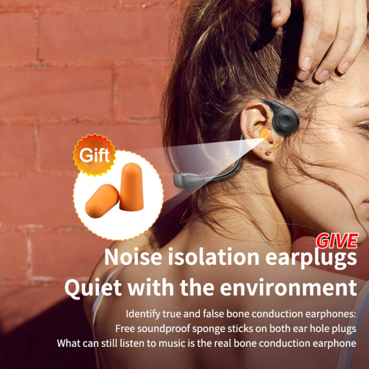 M2 Bone Conduction Earphones Running Stereo To Ear Bluetooth Earphones(Black + Red) - Neck-mounted Earphone by PMC TechLife | Online Shopping South Africa | PMC TechLife