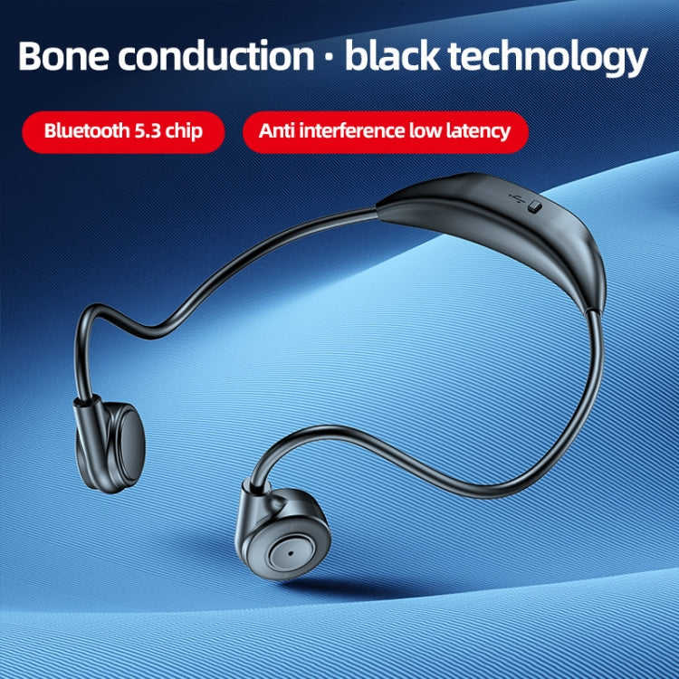 M2 Bone Conduction Earphones Running Stereo To Ear Bluetooth Earphones(Black + Red) - Neck-mounted Earphone by PMC TechLife | Online Shopping South Africa | PMC TechLife