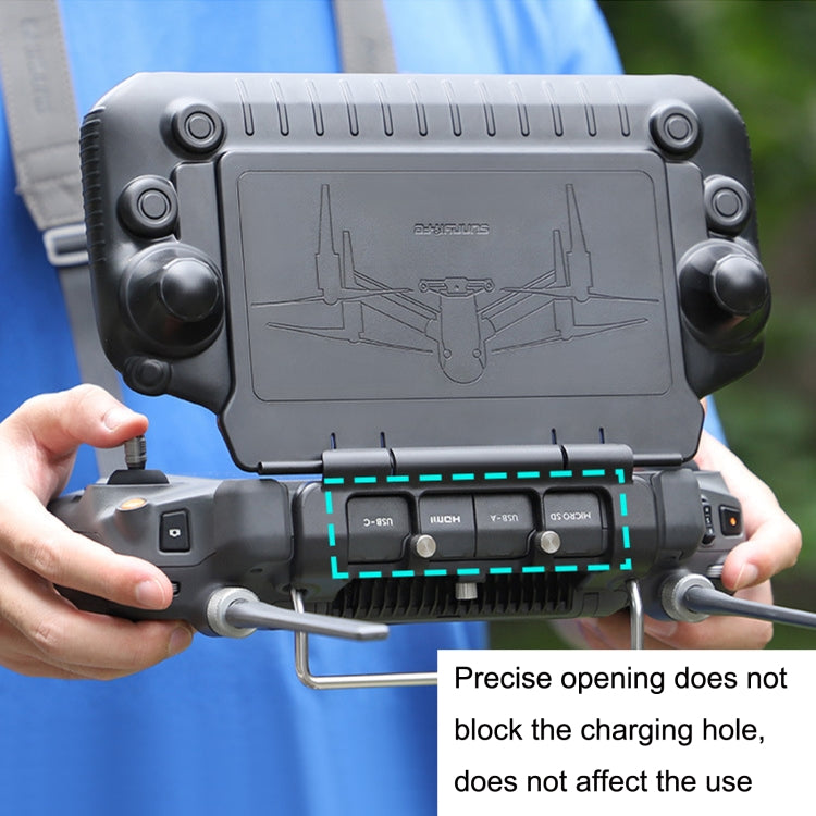 Sunnylife YK570 For DJI RC Plus Remote Control Protective Hood Plate Protective Cover(Black) - free shipping - PMC TechLife - Order now!