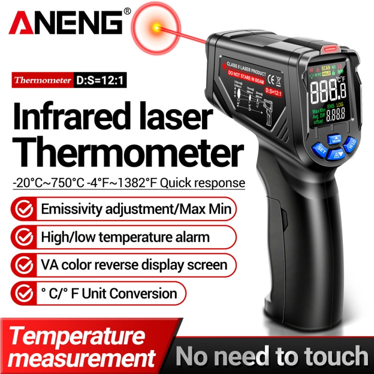 ANENG TH06 Oil Temperature High Precision Thermometer Laser Baking Infrared Water Thermometer(Orange) - free shipping - PMC TechLife - Order now!