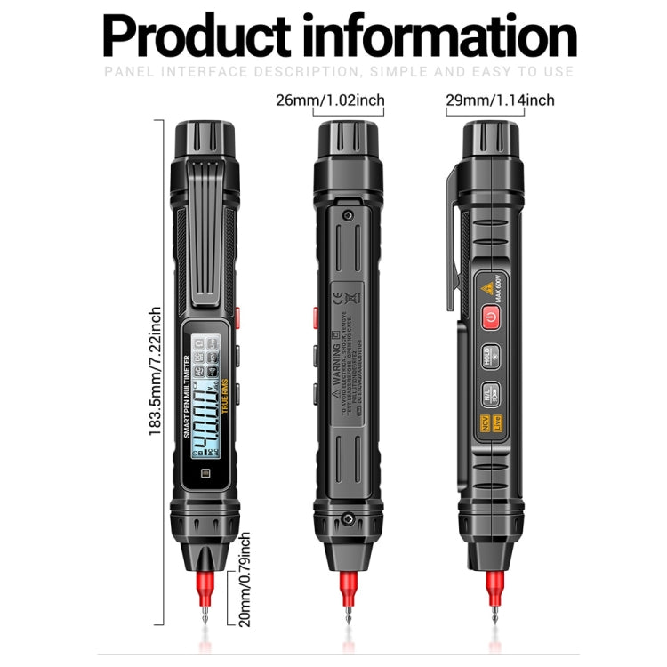 ANENG A3005 40 Megohm Intelligent Anti-burning High-precision Digital Universal Meter(Matching Group) - free shipping - PMC TechLife - Order now!
