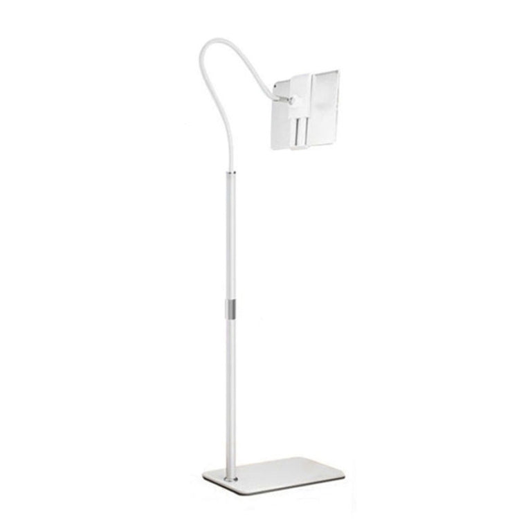 155cm Mobile Phone Tablet Live Broadcast Bedside Lifting Bracket Telescopic Floor Stand (White) - Lazy Bracket by PMC TechLife | Online Shopping South Africa | PMC TechLife