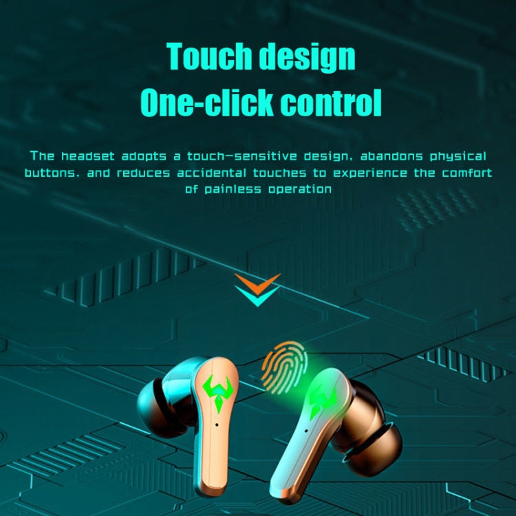 N35 TWS Colorful Light In-Ear Low Latency Wireless Bluetooth Game Earphones, Style: Non-digital Display - TWS Earphone by PMC TechLife | Online Shopping South Africa | PMC TechLife