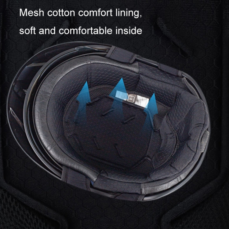 SOMAN Motorcycle Half Helmet Adjustable Helmet With Inner Mirror, Size: M(Bright Black) - free shipping - PMC TechLife - Order now!