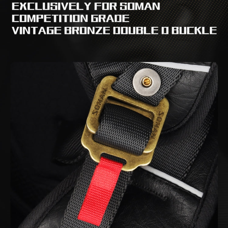 SOMAN Motorcycle Half Helmet Adjustable Helmet With Inner Mirror, Size: XL(White) - free shipping - PMC TechLife - Order now!