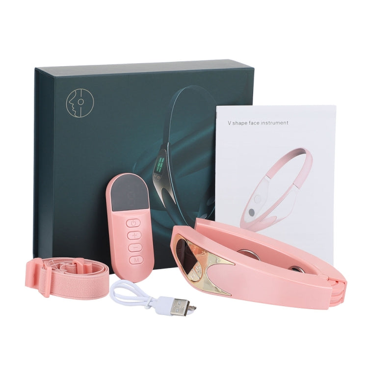 Microcurrent EMS Face Thinning Instrument Smart Red Blue Color Light Skin Rejuvenation Beauty Instrument(Pink) - Beauty Instrument by PMC TechLife | Online Shopping South Africa | PMC TechLife