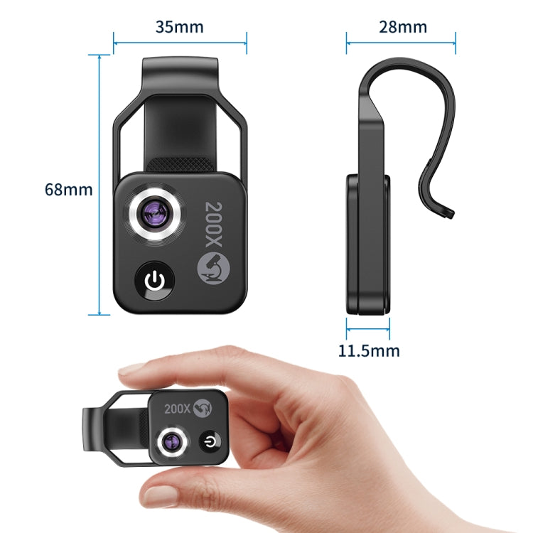 APEXEL APL-MS002CWH 200x High-Definition Children Science Education Microphone Lens With CPL(White) - free shipping - PMC TechLife - Order now!