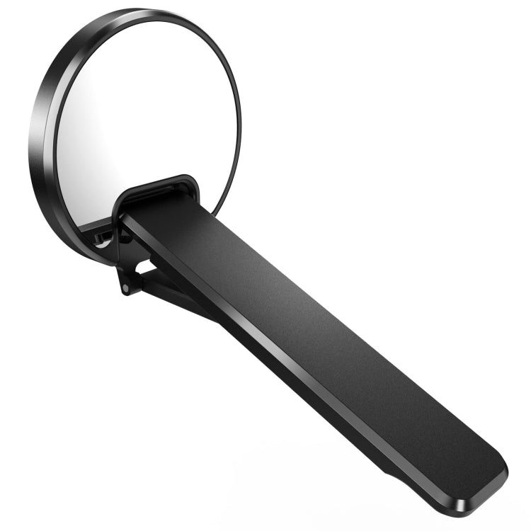 Aluminum Alloy Mobile Phone Bracket Ultra-thin Rotating Back Stick Lollipop Mirror Bracket(Black) - Desktop Holder by PMC TechLife | Online Shopping South Africa | PMC TechLife