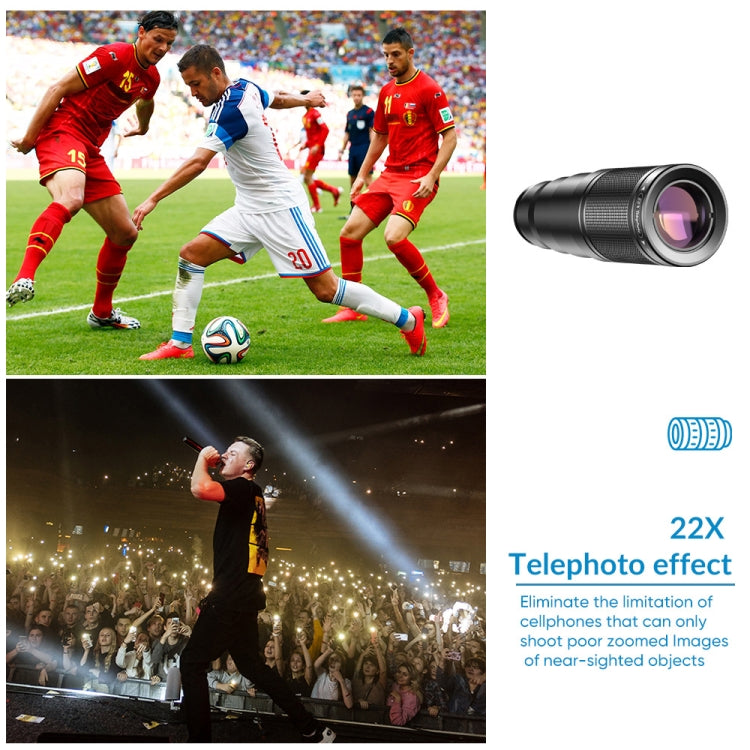 APEXEL APL-22XDG9 22X External Camera Adjustable Focus Mobile Phone Lens(10 in 1) - free shipping - PMC TechLife - Order now!