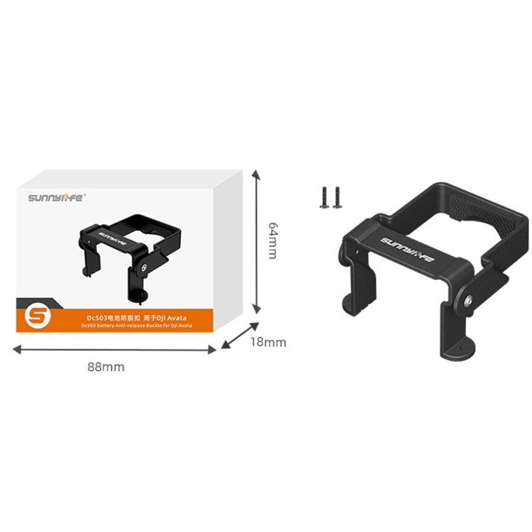 Sunnylife AT-DC503 For DJI Avata Battery Anti-Release Buckle Anti-Loose Falling Folding Buckle(Black) - free shipping - PMC TechLife - Order now!