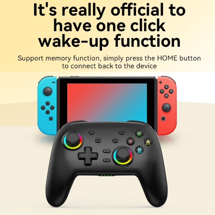 Wireless Bluetooth Somatosensory Vibration Gamepad for Nintendo Switch/Switch PRO, Color: Black Gold - Gamepads by PMC TechLife | Online Shopping South Africa | PMC TechLife