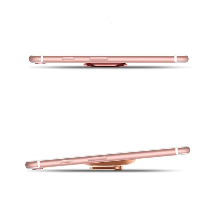 Full Metal Bracket 360 Degree Rotating Magnetic Phone Ring Buckle(Black) - Ring Holder by PMC TechLife | Online Shopping South Africa | PMC TechLife