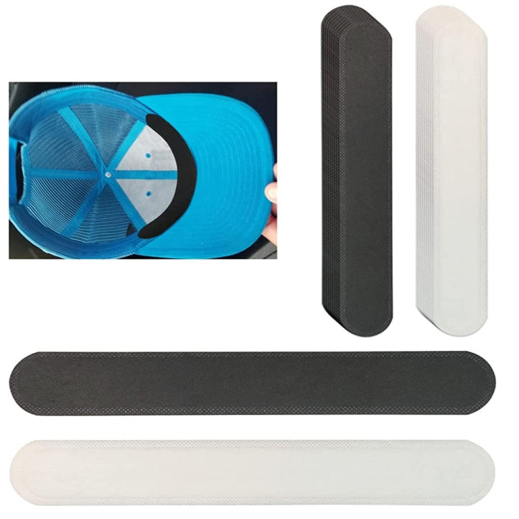 100pcs Disposable Hat Brim Stickers Shirt Collar Anti-dirty Sweat-absorbing Stickers(Black) - free shipping - PMC TechLife - Order now!