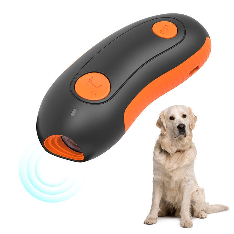 Ultrasonic Pet Trainer Handheld Sonic Dog Repeller Portable Electronic Dog Trainer(Orange) - Training Aids by PMC TechLife | Online Shopping South Africa | PMC TechLife | Buy Now Pay Later Mobicred