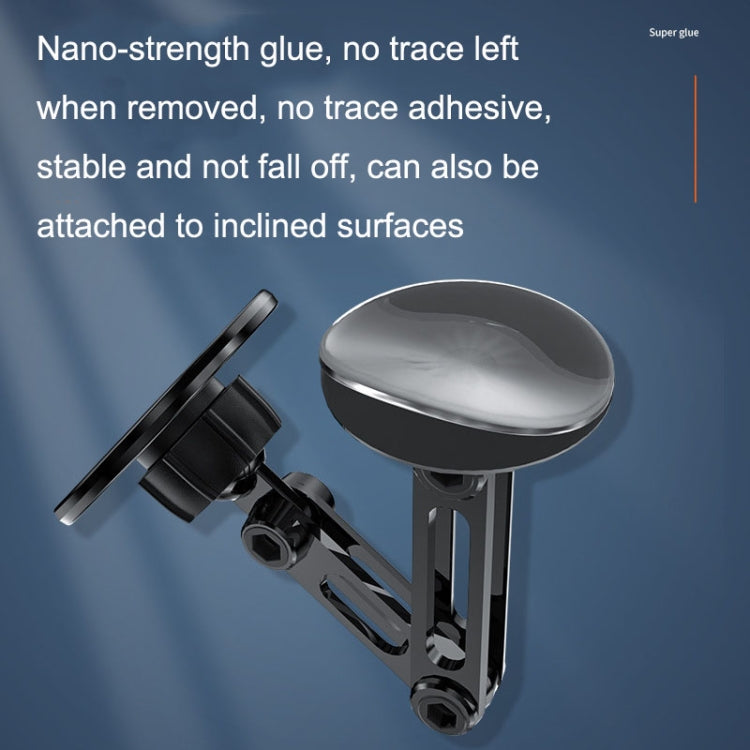Magsafe Magnetic Mobile Phone Bracket Metal Car Navigation Folding Bracket(Black) - Car Holders by PMC TechLife | Online Shopping South Africa | PMC TechLife