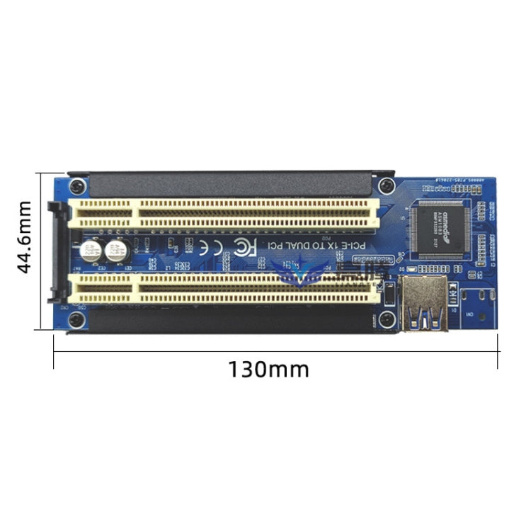 PCI-E 1X To Dual PCI Riser Card Extend Adapter Add Expansion Card For PC Computer - Add-on Cards by PMC TechLife | Online Shopping South Africa | PMC TechLife