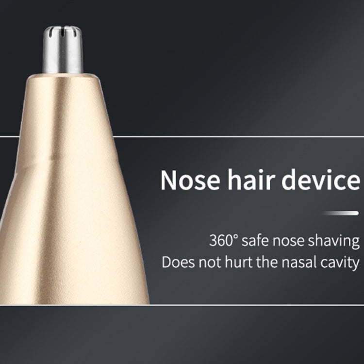 5 In 1 Haircut Digital Display Water Washing Shaver Nose Hair Electric Push Shear Set(Silver) - free shipping - PMC TechLife - Order now!